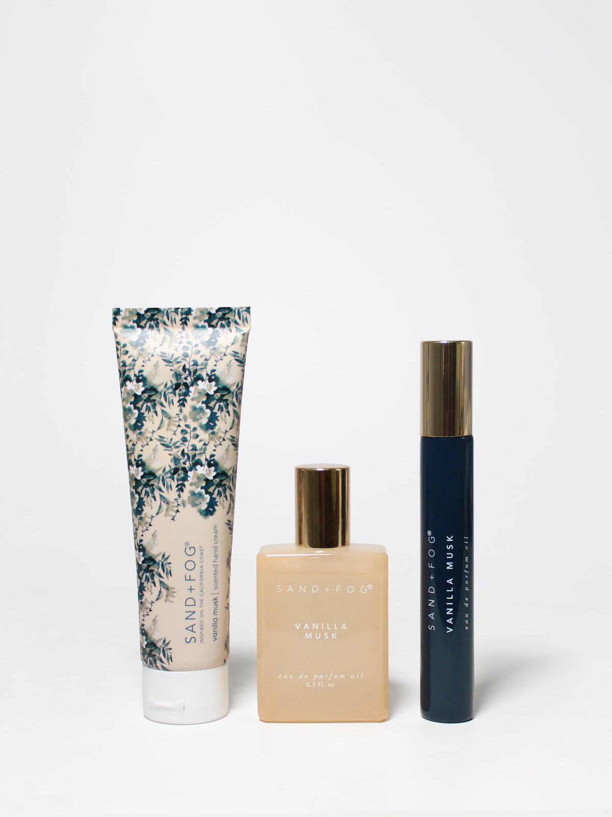 Hand Cream and Perfume Oil Rollerball Set - Vanilla Musk
