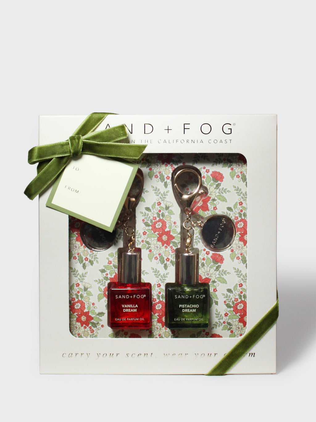 Bag Charm Perfume Oil Rollerball Set- Vanilla Dream + Pistachio Dream